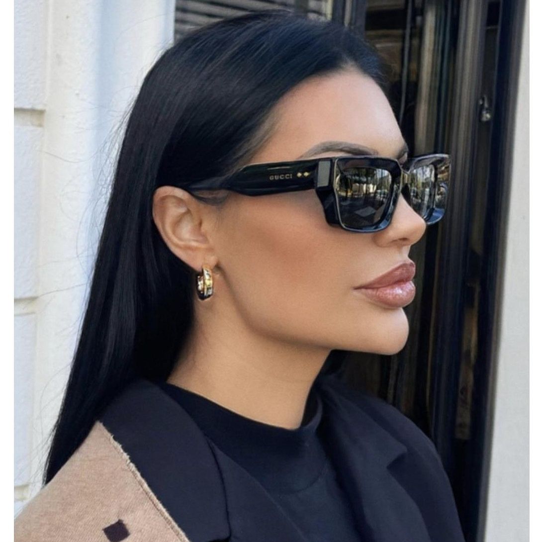 Gucci NEW Gucci Sunglasses GG1529S 001 Black Gray Unisex Authentic Size ONE SIZE - 6 Thumbnail