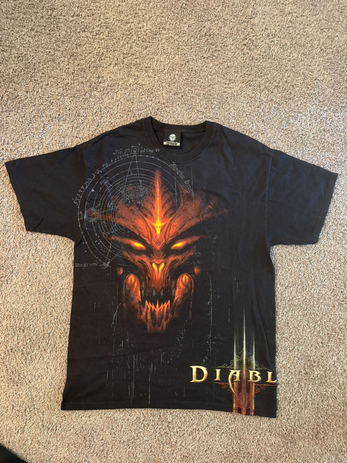Vintage Diablo 3 III JYNX Promo T Shirt Mens Large Black
