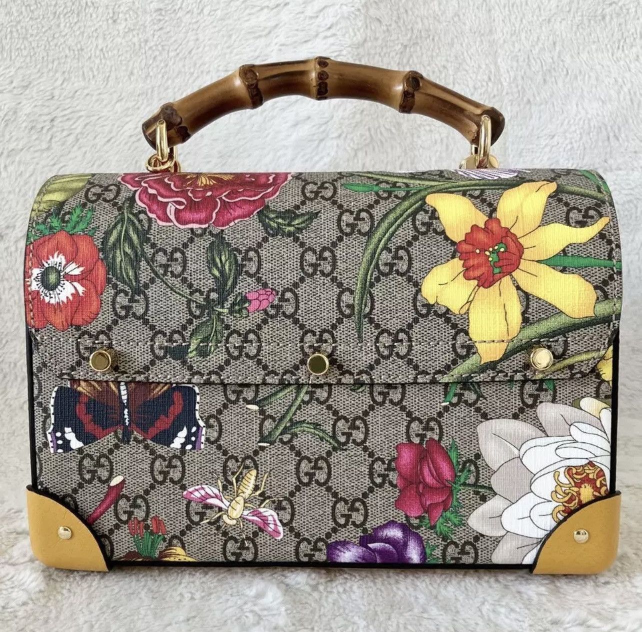 Gucci GUCCI GG Flora Padlock Bamboo Multicolor Limited Edition Size ONE SIZE - 3 Thumbnail