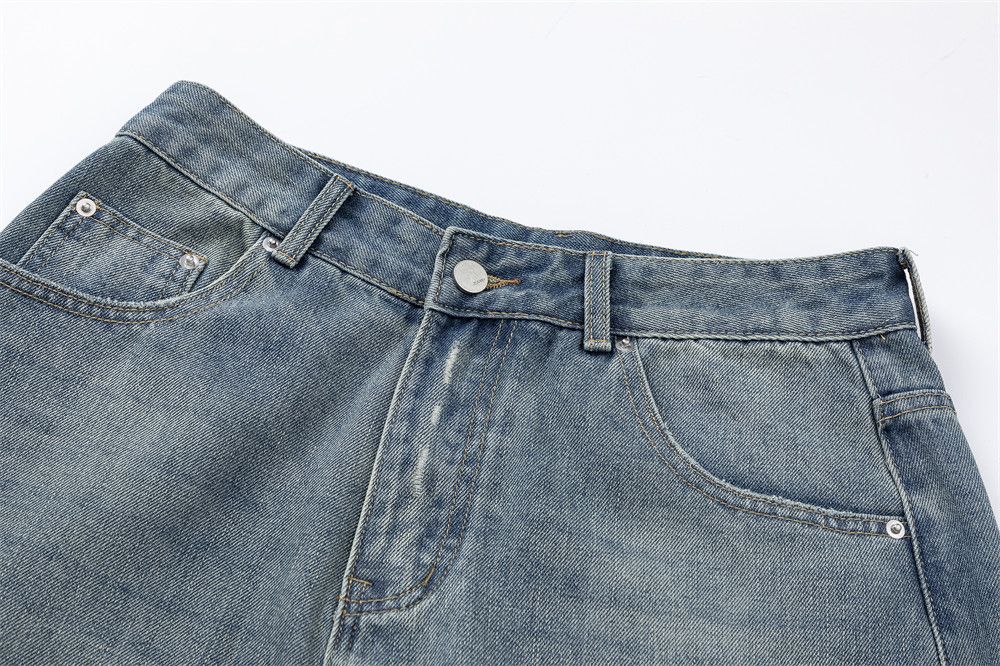 Japanese Brand × Jean Washed distressed vintage loose men's ripped jeans Size US 32 / EU 48 - 4 Thumbnail