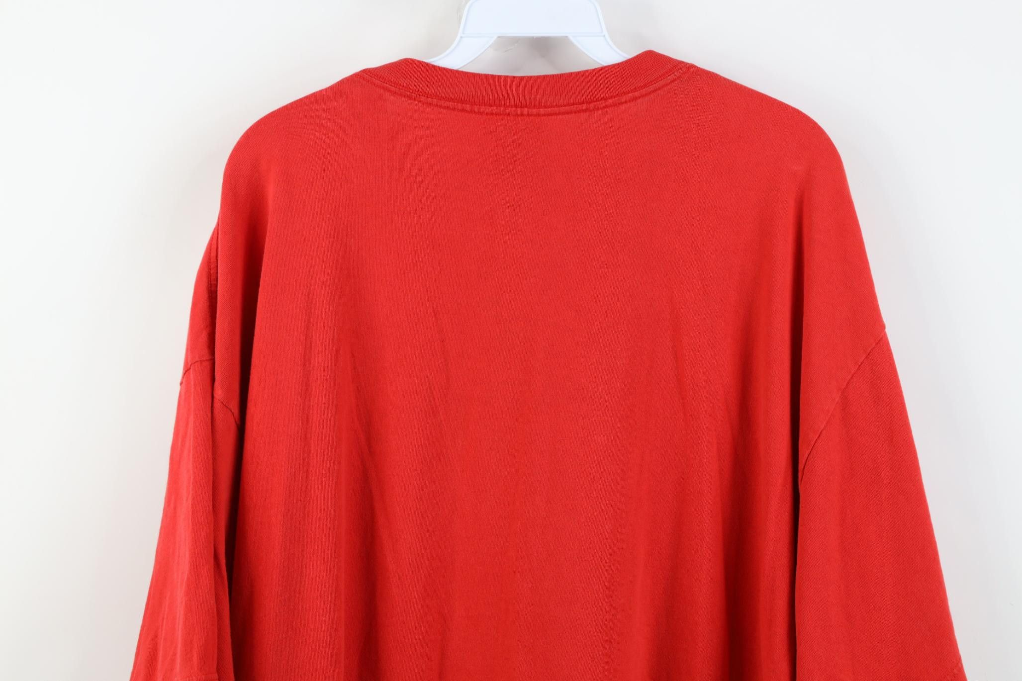 Nike Vintage 90s Nike Spell Short Sleeve T-Shirt Red Cotton USA Size US XL / EU 56 / 4 - 16 Thumbnail
