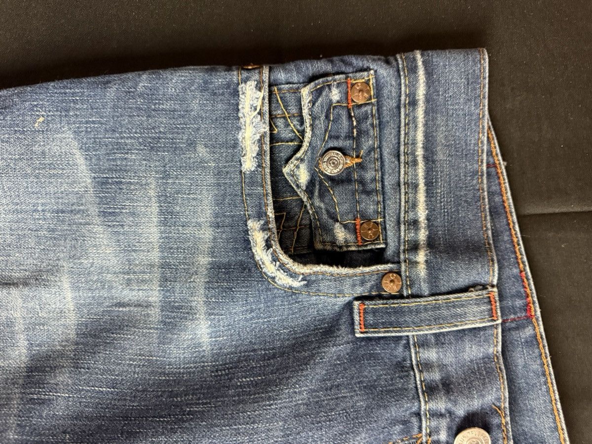 True Religion True Religion Joey Super T Flared Distressed Jean Size 33 Size US 33 - 5 Thumbnail