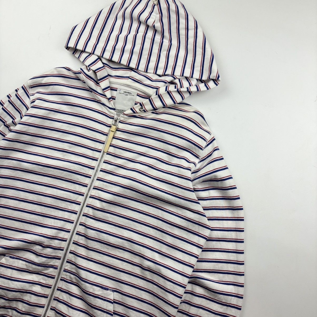 Visvim Visvim Stripe Zipped Hoodie Size US L / EU 52-54 / 3 - 3 Thumbnail