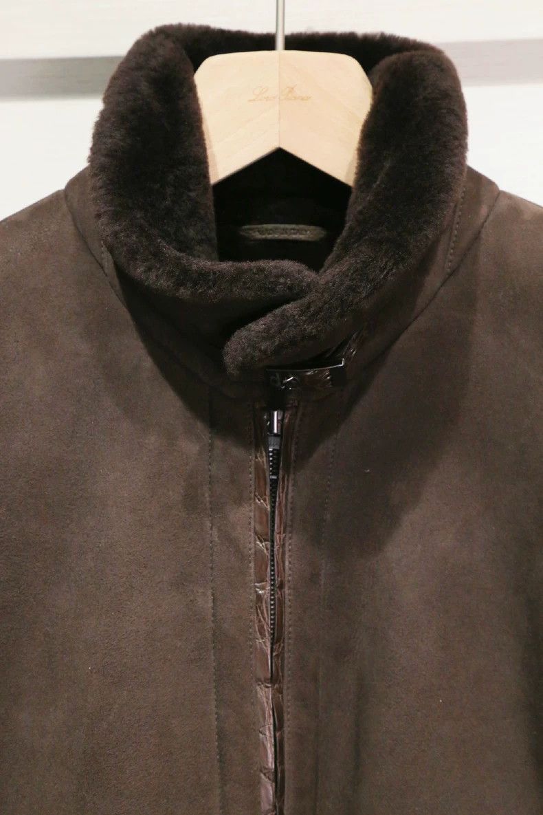 Loro Piana LORO PIANA Lamb fur and crocodile skin jacket Size US M / EU 48-50 / 2 - 4 Thumbnail