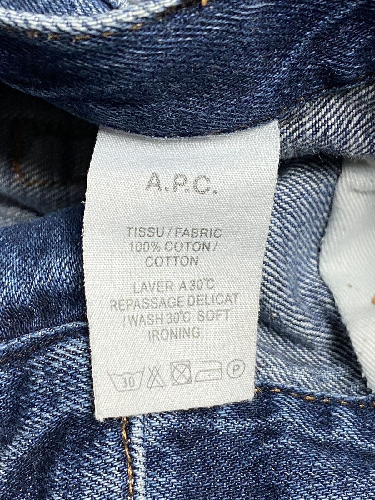 A.P.C. A.P.C. Jean Sailor Denim Blue Jeans Size 32 Wide Leg Cropped Size 32" / US 10 / IT 46 - 20 Thumbnail