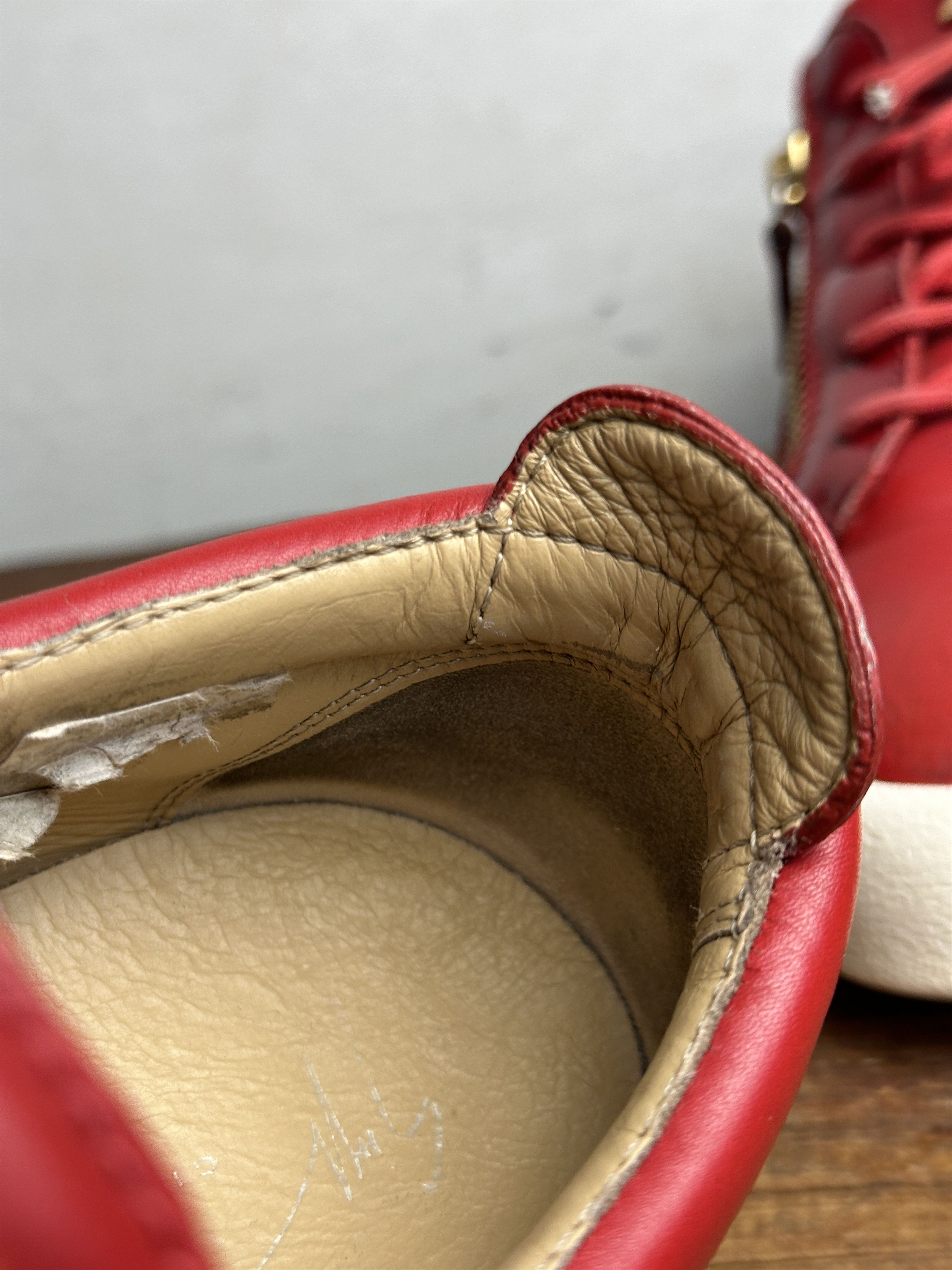 Giuseppe Zanotti Giuseppe Zanotti Red Signature Frankie Sneakers Size US 9 / EU 42 - 14 Thumbnail