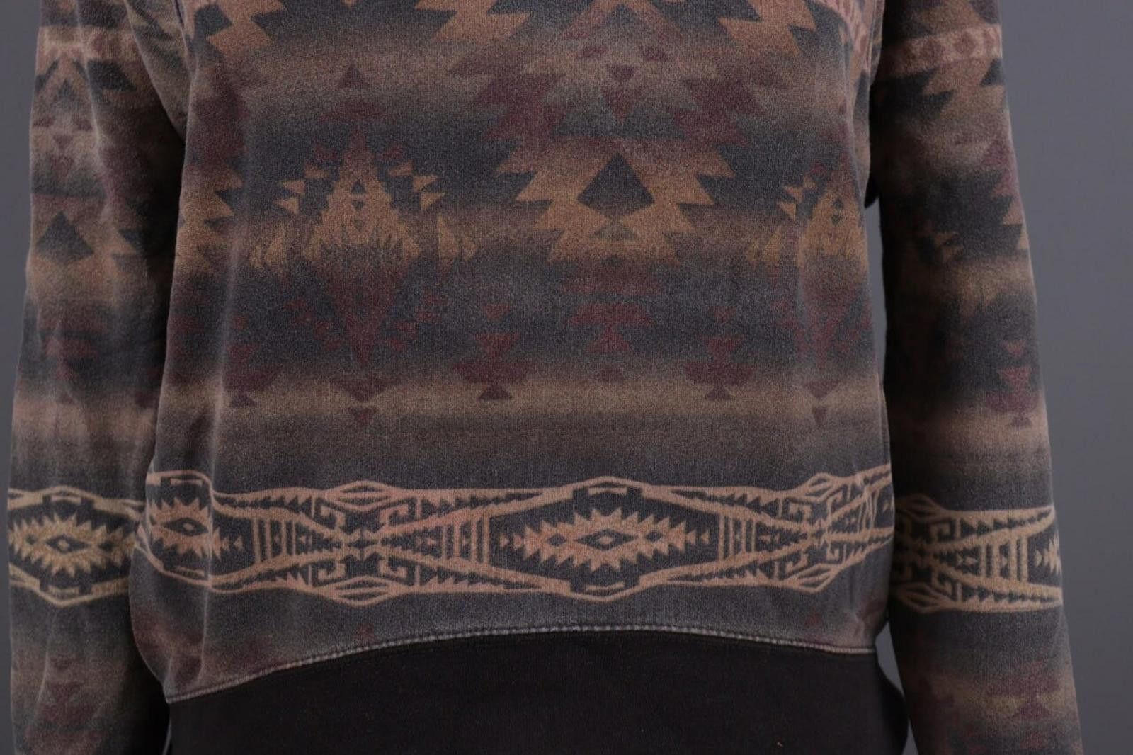 Denim & Supply Ralph Lauren Denim & Supply Ralph Lauren Brown Aztec Knit Sweater Sz XS Size XS / US 0-2 / IT 36-38 - 3 Thumbnail