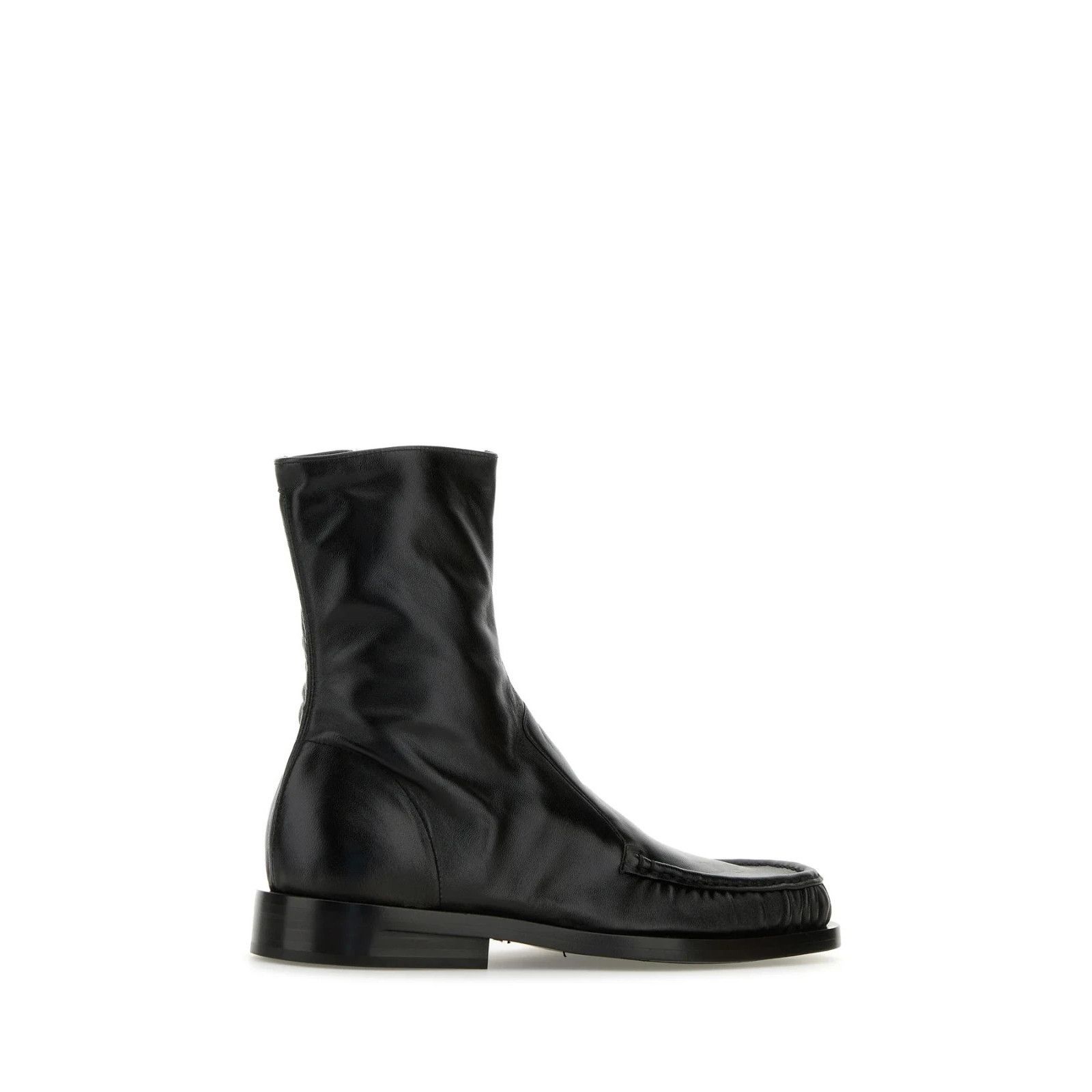 Jil Sander JIL SANDER Black Leather Ankle Boots New & Authentic (Men's Size US 9 / EU 42 - 3 Thumbnail