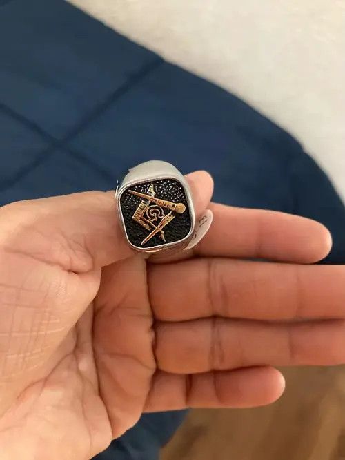Jewelry Kitagawa x Asou Masonic Freemasonry Ring (size 7-13) Size ONE SIZE - 7 Thumbnail