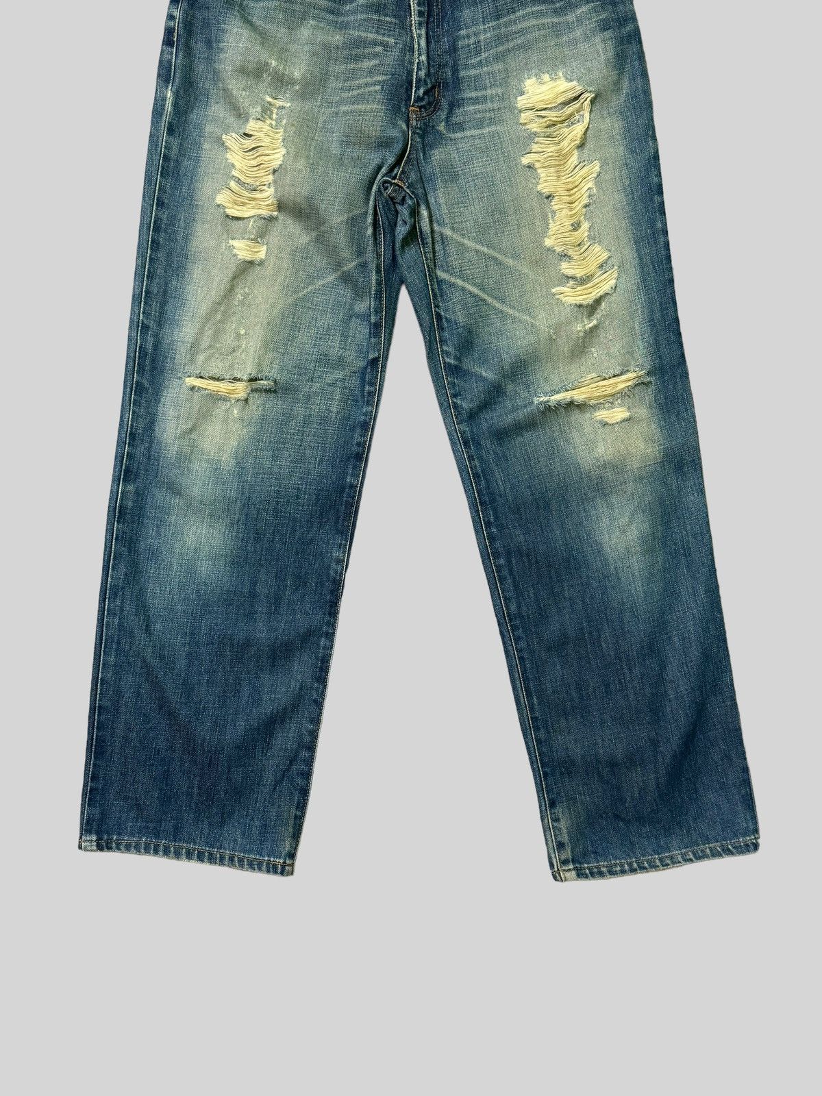 If Six Was Nine × Japanese Brand × Wrangler Vintage Lady Wrangler Baggy Distressed Denim Size US 27 - 6 Thumbnail