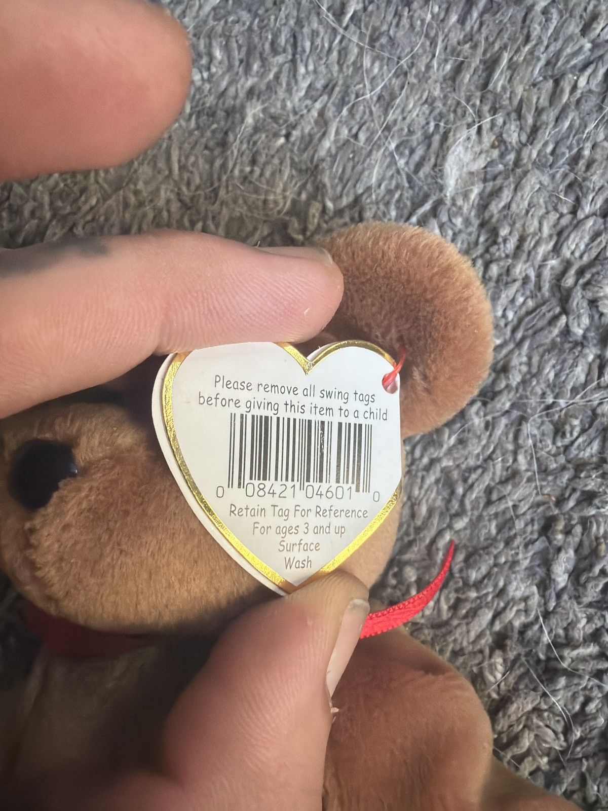 Vintage 1997 Ty Britannia Beanie Baby Size ONE SIZE - 5 Thumbnail