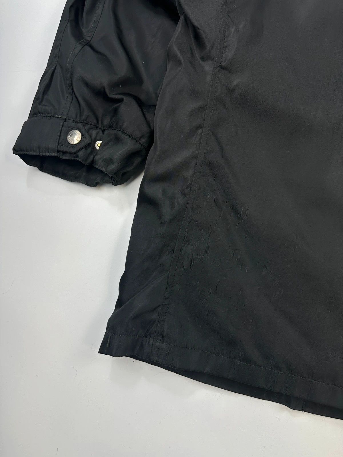 Prada Prada Milano FW97 Black Nylon & Leather Parka Long Coat Size US L / EU 52-54 / 3 - 10 Thumbnail