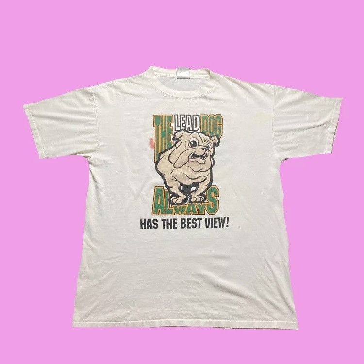 Vintage Vintage Bulldog Enjoy The View Double Sided Graphic T Shirt Size US XL / EU 56 / 4 - 1 Thumbnail