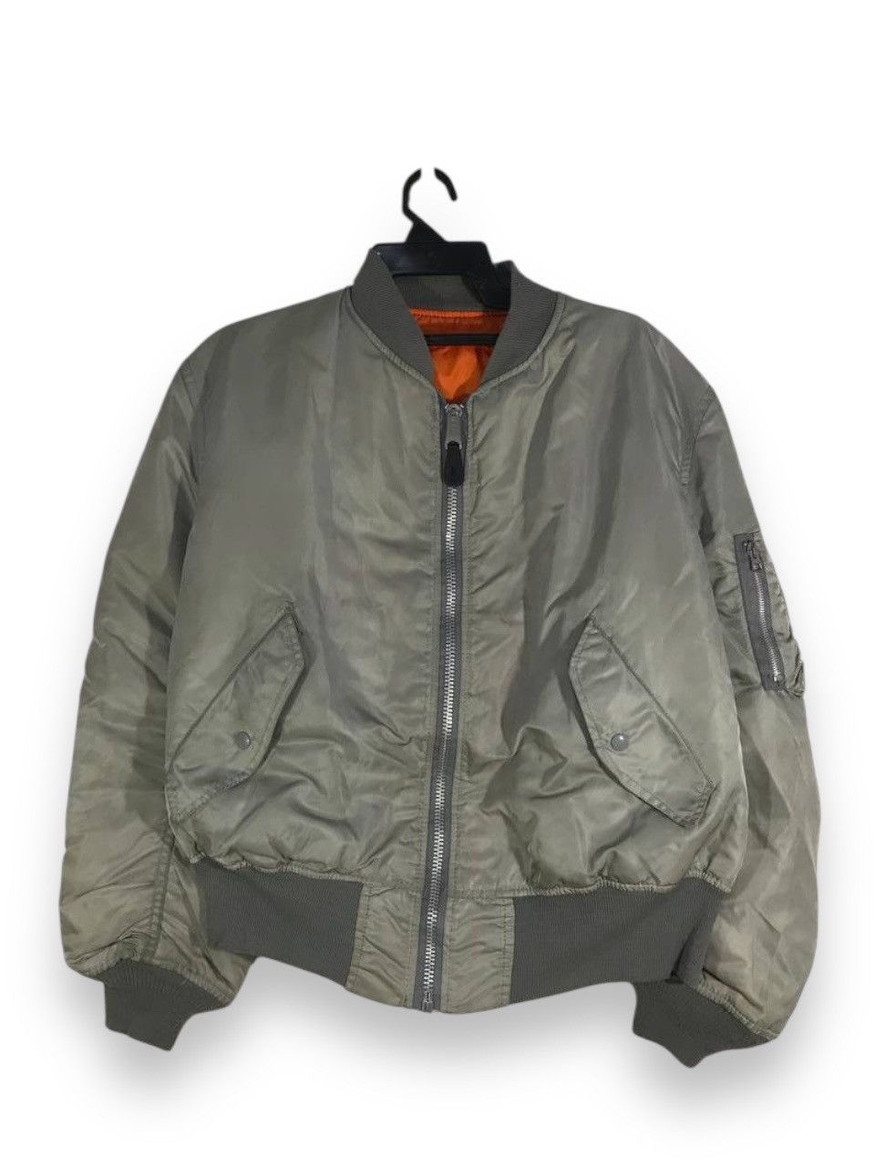 Alpha Industries Vintage Ma-1 alpha industries bomber flight jacket Size US L / EU 52-54 / 3 - 1 Thumbnail