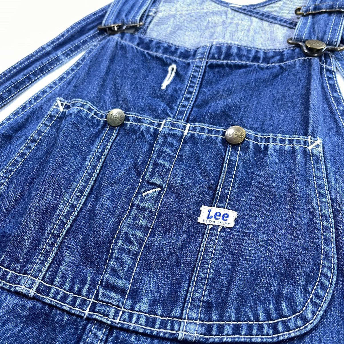 Lee × Vintage Rare! Vintage Lee Union Made Denim Patina Overall Skirt Size M / US 6-8 / IT 42-44 - 7 Thumbnail