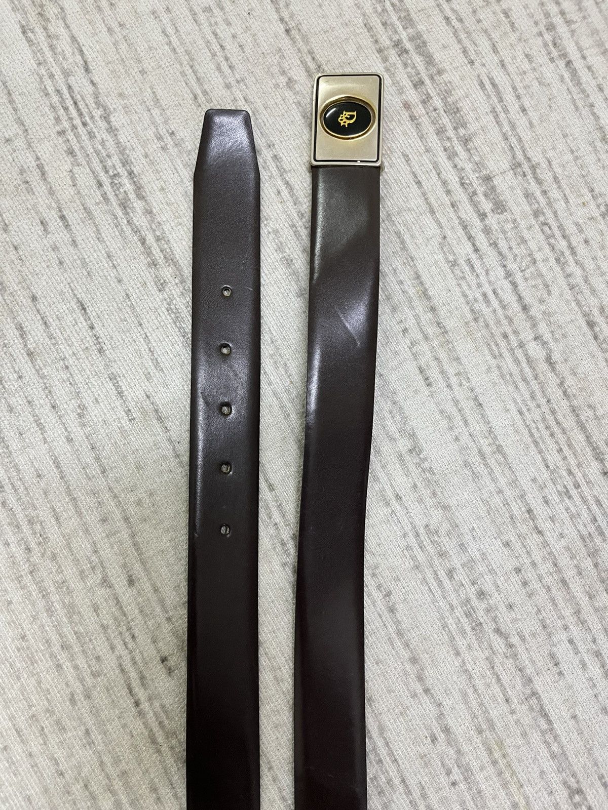 Dior Vintage 80s Dior leather belt made in spain Size ONE SIZE - 3 Thumbnail