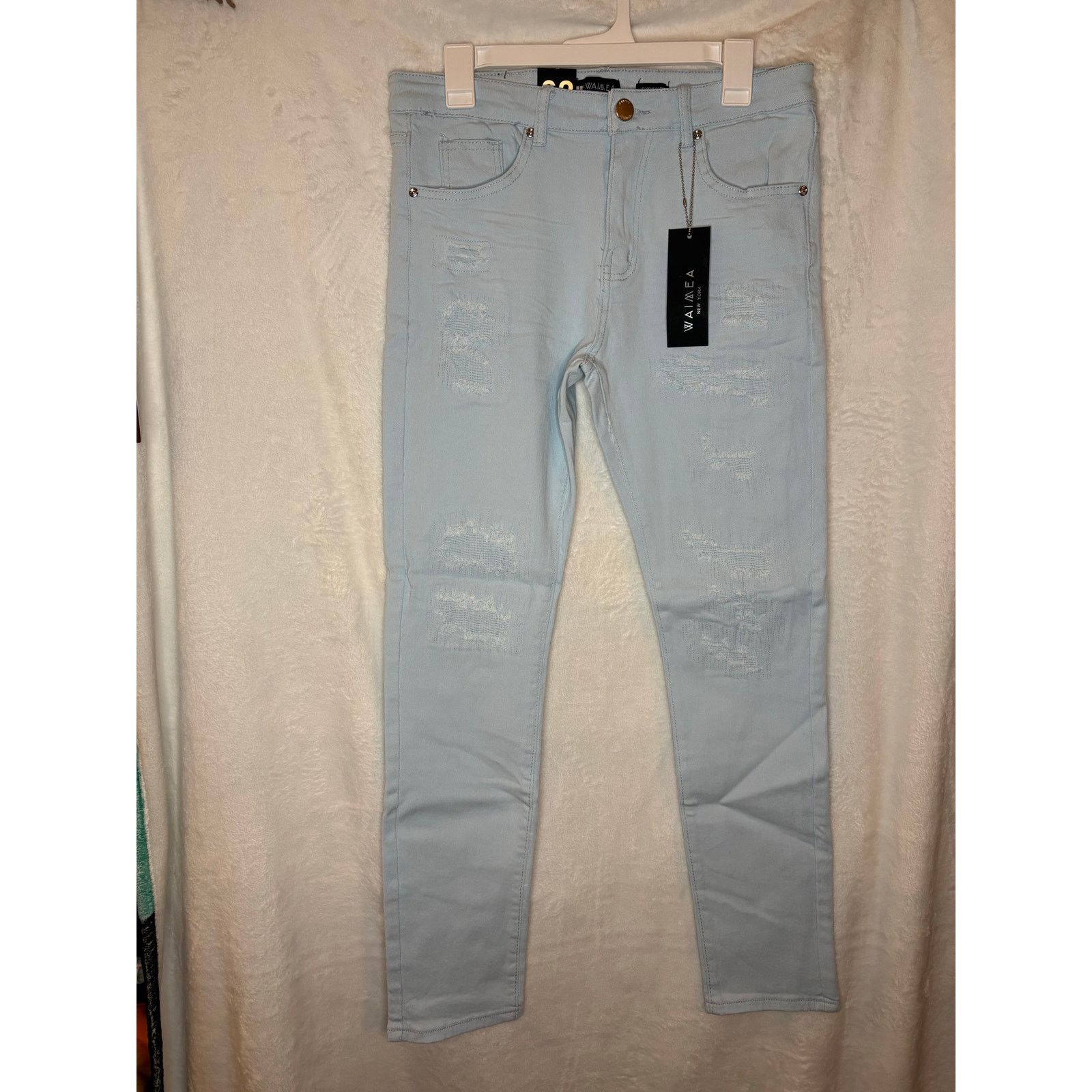 Waimea NWT Sz. 32 - WAIMEA Skinny Stretch Jeans, Light Wash Size US 32 / EU 48 - 1 Thumbnail