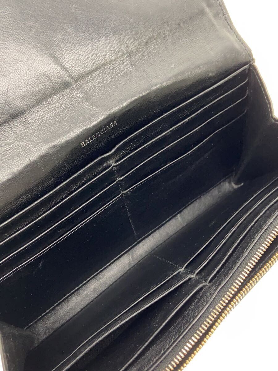 Balenciaga Balenciaga Leather Long Wallet Black Size ONE SIZE - 6 Thumbnail