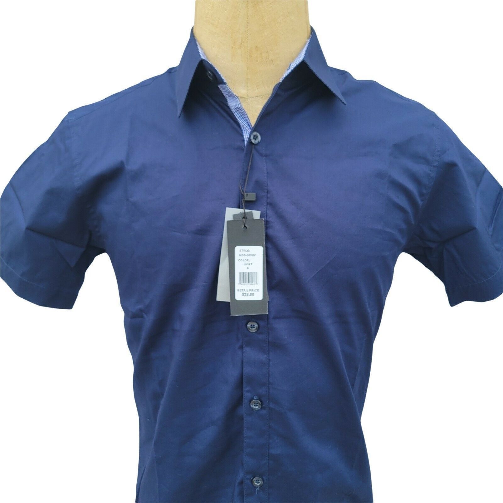 Other Men's Galaxy By Harvic Short Sleeve Slim Fit Shirt. Small Size US S / EU 44-46 / 1 - 1 Thumbnail