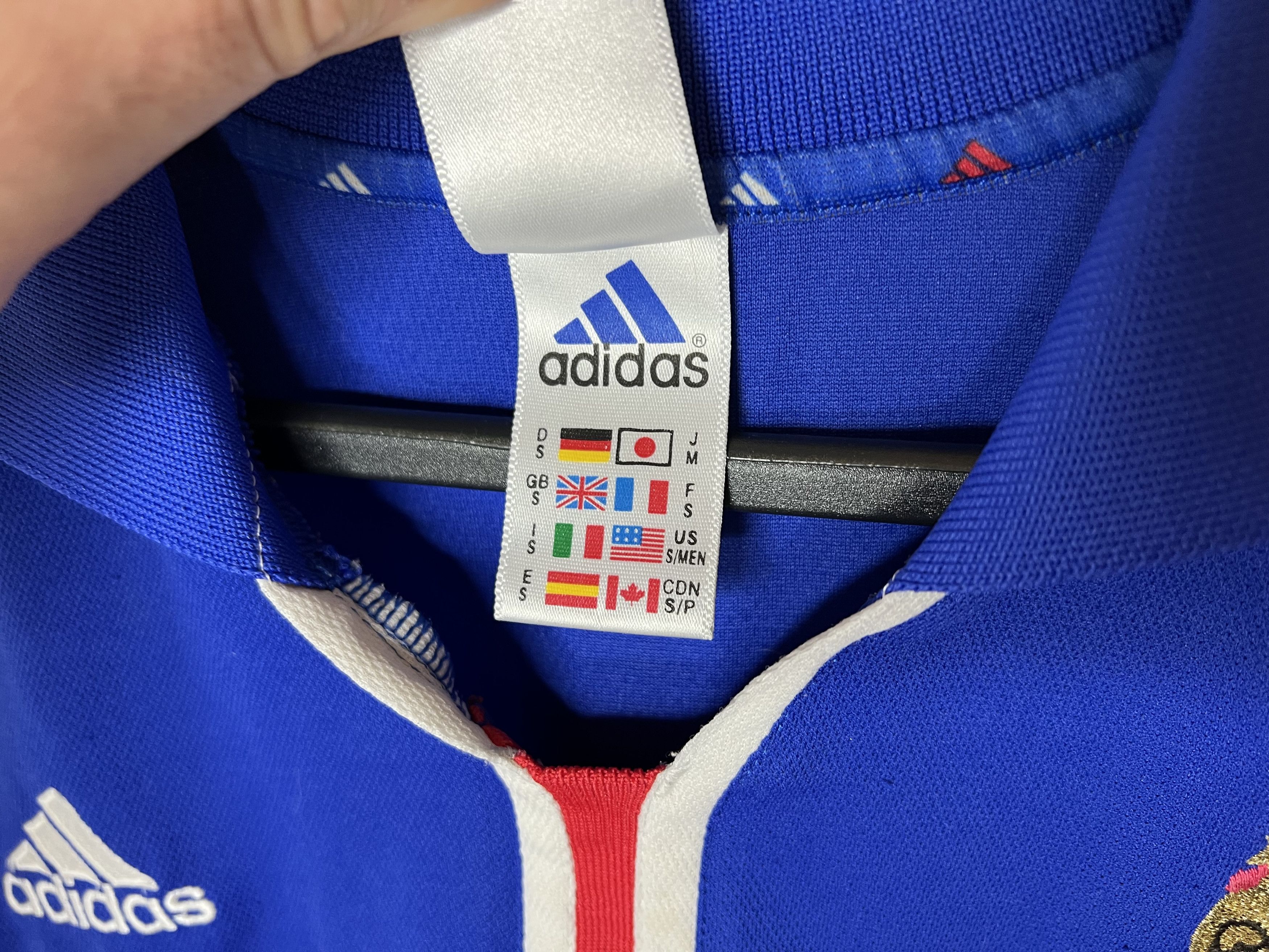 Adidas FRANCE TEAM 2000 2002 HOME FOOTBALL SHIRT SOCCER JERSEY Size US S / EU 44-46 / 1 - 6 Thumbnail