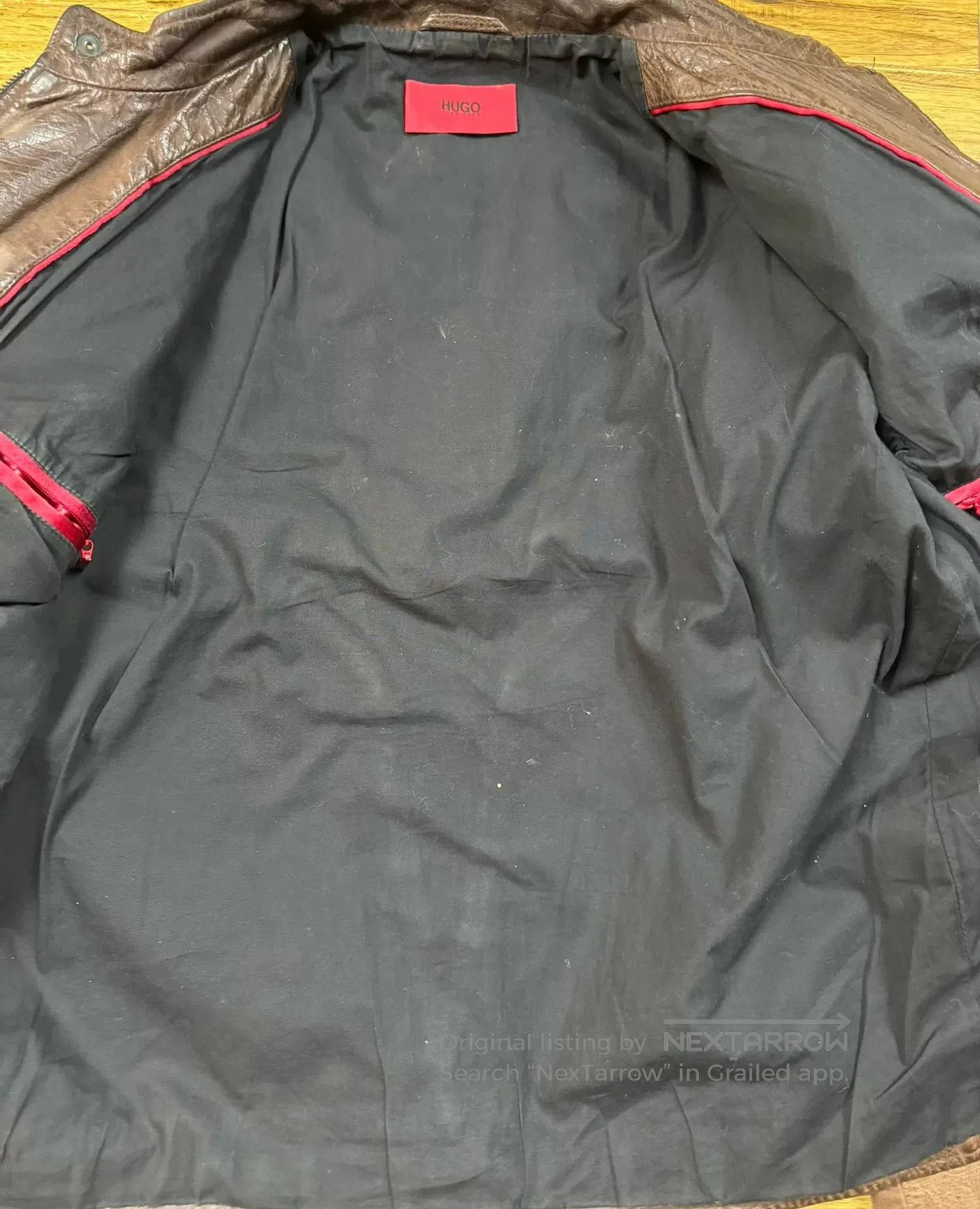 Hugo Boss HUGO BOSS Leather Jacket for Men. Size US M / EU 48-50 / 2 - 3 Thumbnail