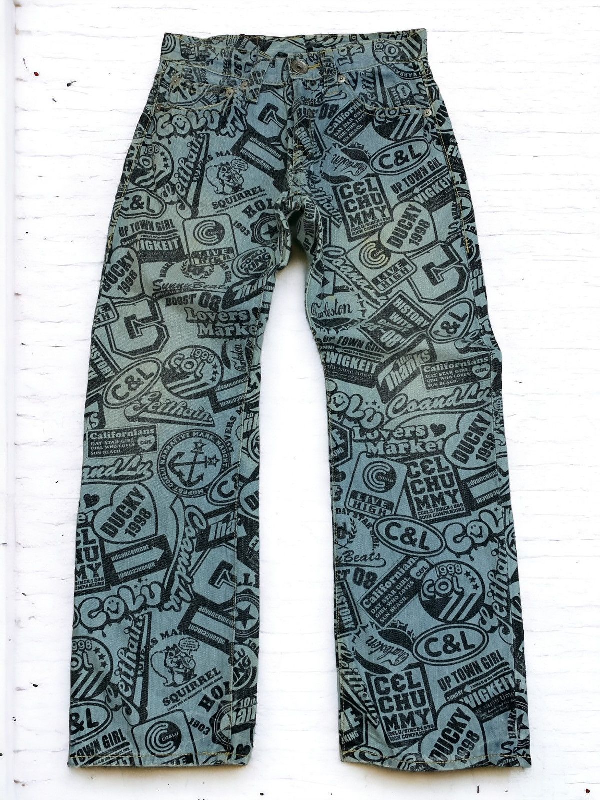 Co Lu Overprint Denim Japanese Hysteric Glamour Style