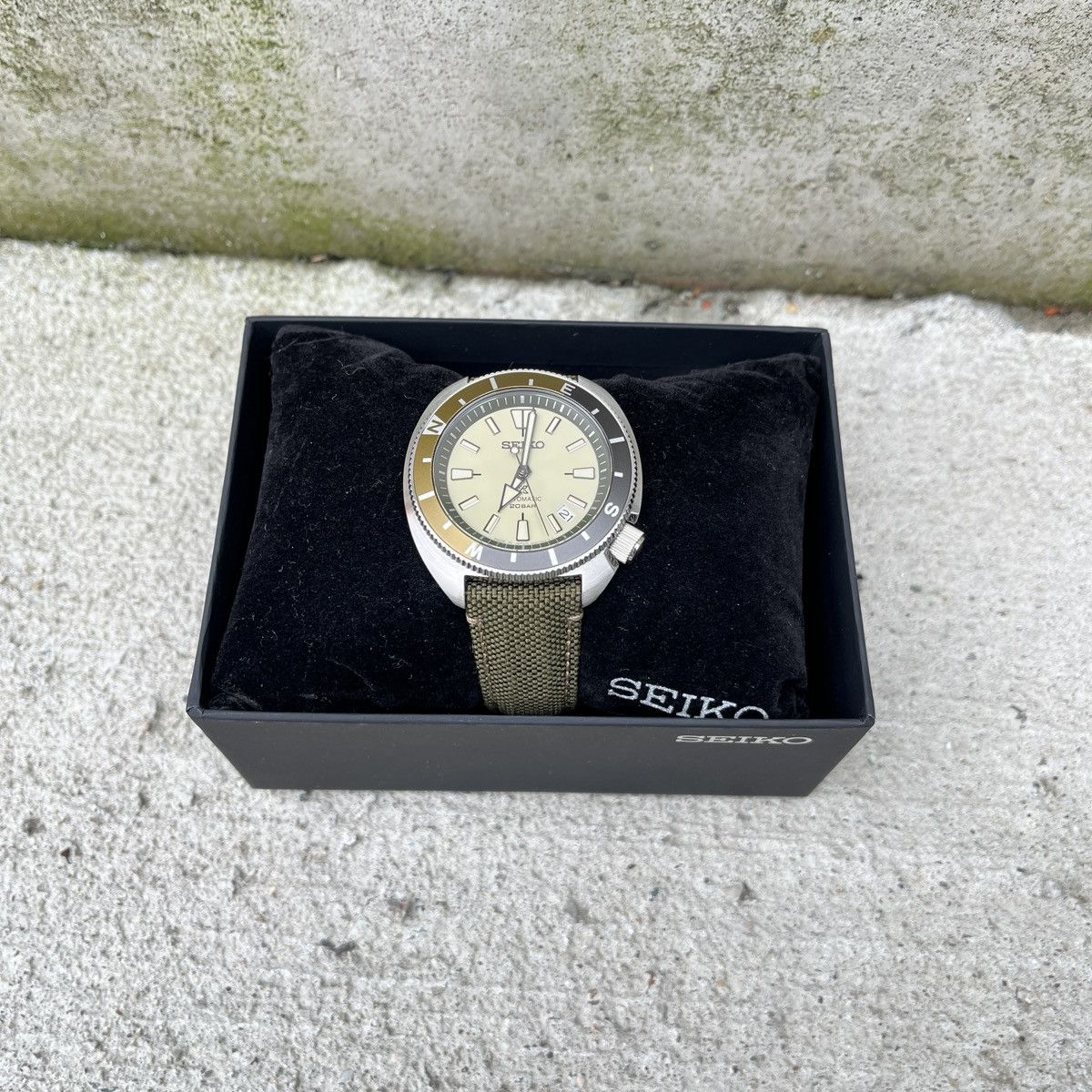 image of Seiko Srpg13 Prospex Green Watch (Unisex) in Army Green, Men's