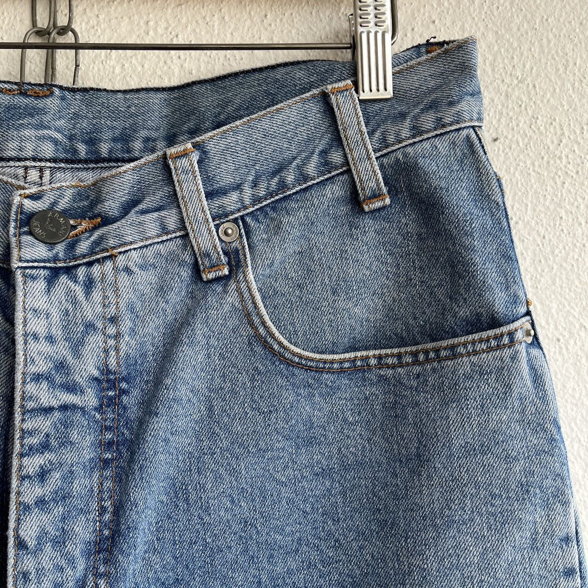 Armani VINTAGE ARMANI JEANS ITALY BAGGY LOOSE BLUE DENIM Size US 36 / EU 52 - 6 Thumbnail