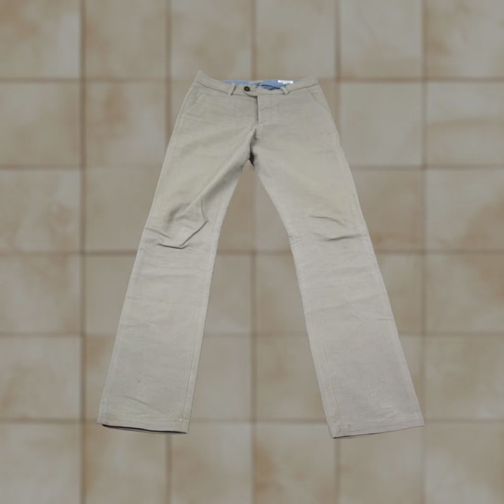 Gustin Gustin Pants Mens 31 Beige Slim Fit Chino Straight Wool Cotton Button Fly USA Made Pants Mens 31 Beige Slim Chino Straight Button Fly USA Made Size US 31 - 1 Thumbnail