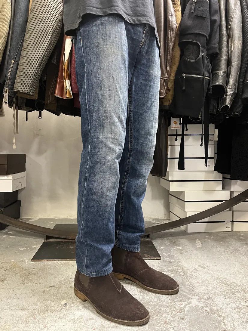 Designer × Jean Paul Gaultier × Vintage 2000s Jean Paul Gaultier Blue Brut Denim Jeans Size US 30 / EU 46 - 4 Thumbnail