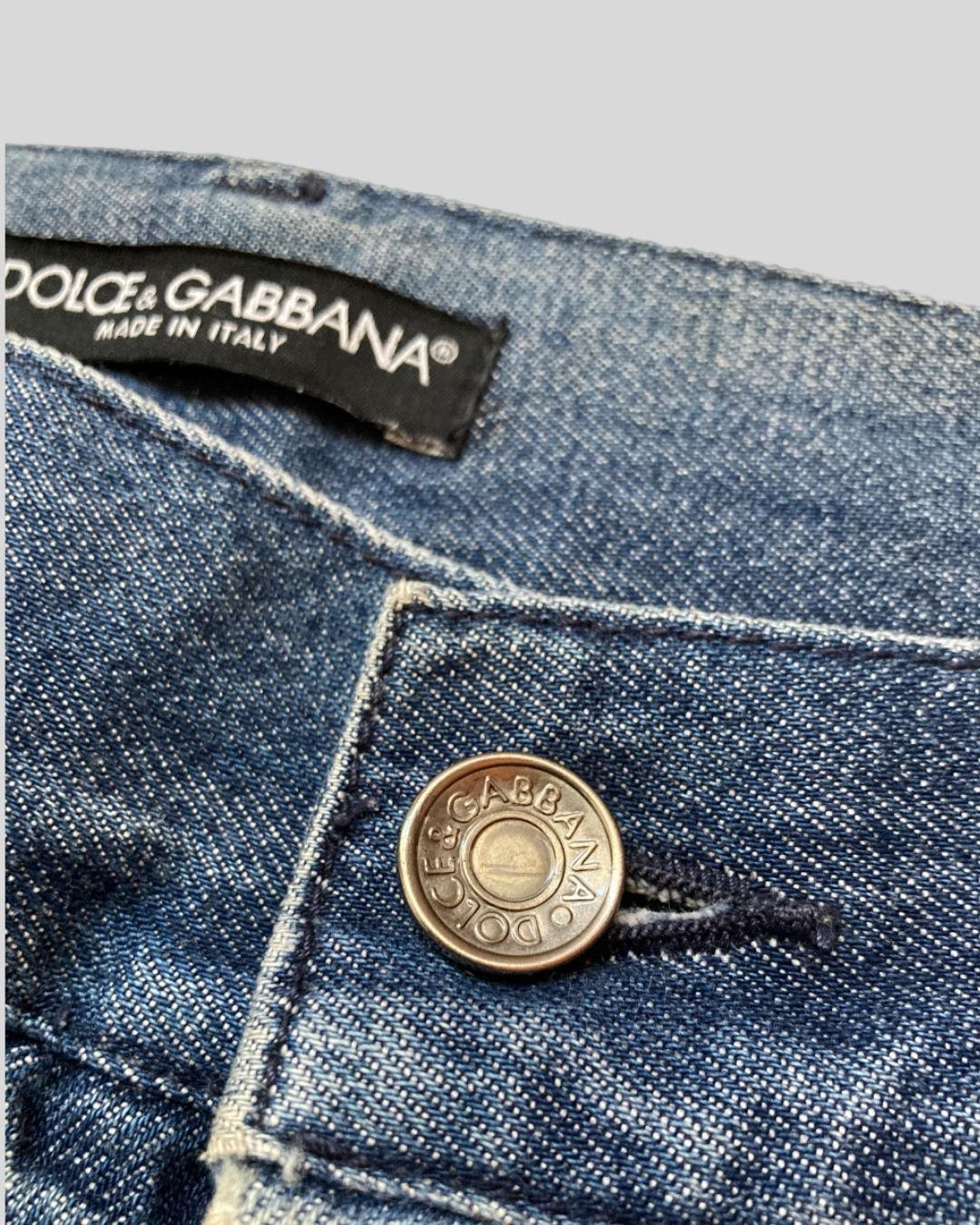 Dolce & Gabbana Dolce & Gabbana 2008 Archival Tape Denim Jeans Size US 31 - 4 Thumbnail