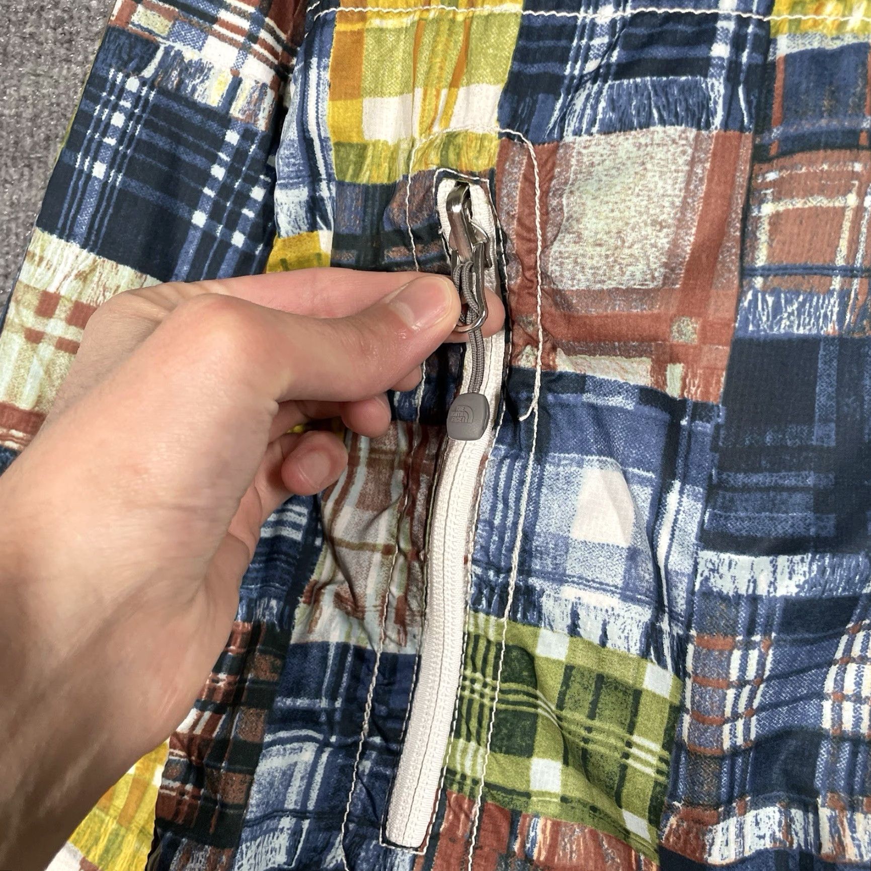 The North Face The North Face Purple Label Nanamica Pertex Jacket M Purple Patchwork Print Windbreaker Mens Negotiate-safe Size US M / EU 48-50 / 2 - 4 Thumbnail