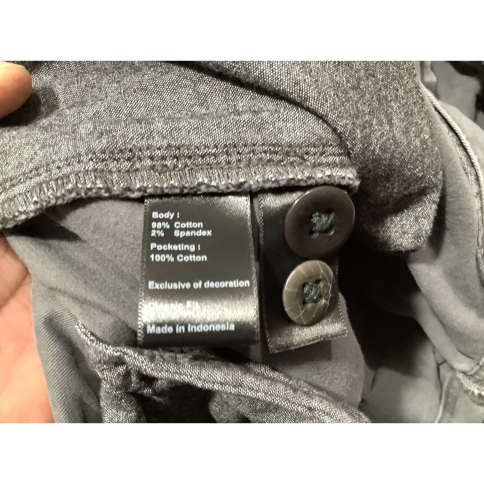 Flint And Tinder Flint and Tinder Pants Mens 36x31 Gray Straight Fit Chino Mid Rise Stretch Size US 36 / EU 52 - 5 Thumbnail