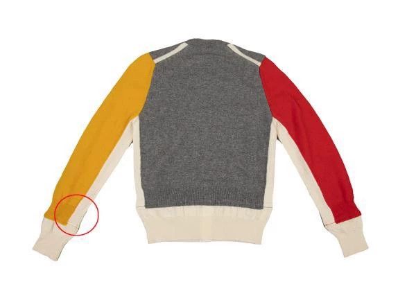 Comme des Garcons Comme Des Garcons Beige Vintage Contrast Knit Sweater Size S / US 4 / IT 40 - 3 Thumbnail