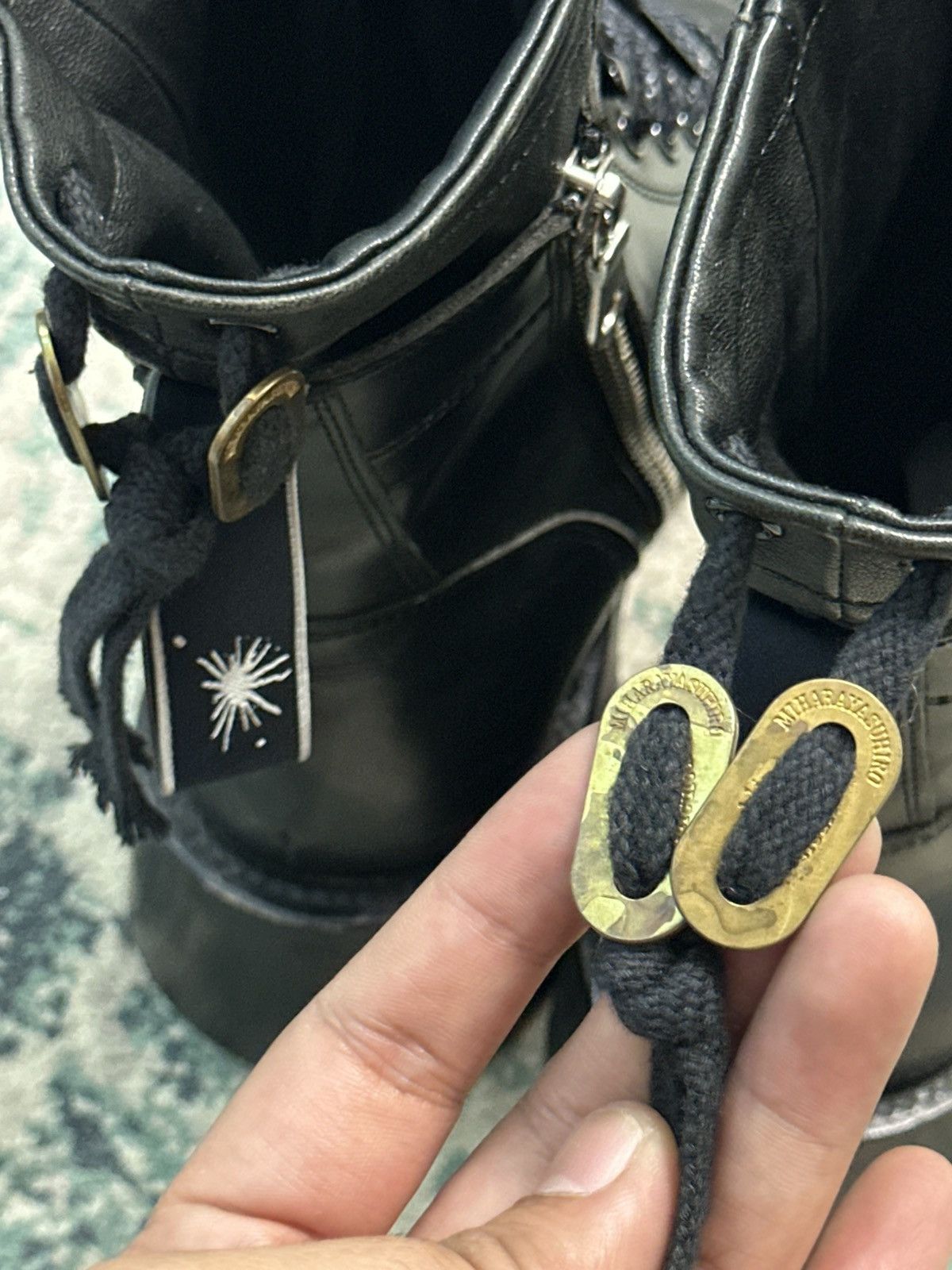 Maison MIHARA YASUHIRO Miharayasuhiro Double Layer Leather Combat Boots Size US 6 / EU 39 - 9 Thumbnail