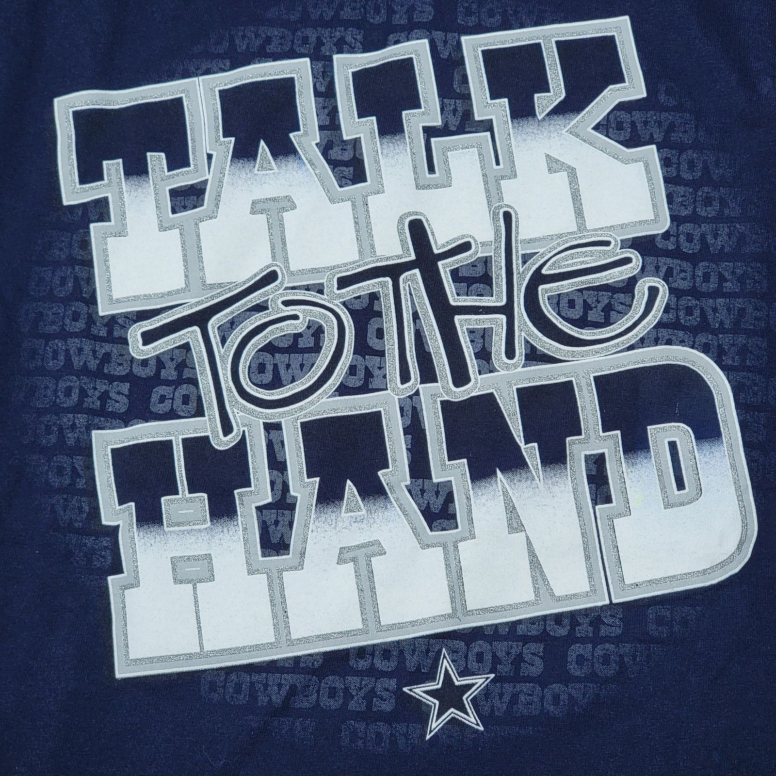 Reebok VTG Reebok Dallas Cowboys Unisex Tee "Talk To The Hand" -Med Size US M / EU 48-50 / 2 - 4 Thumbnail