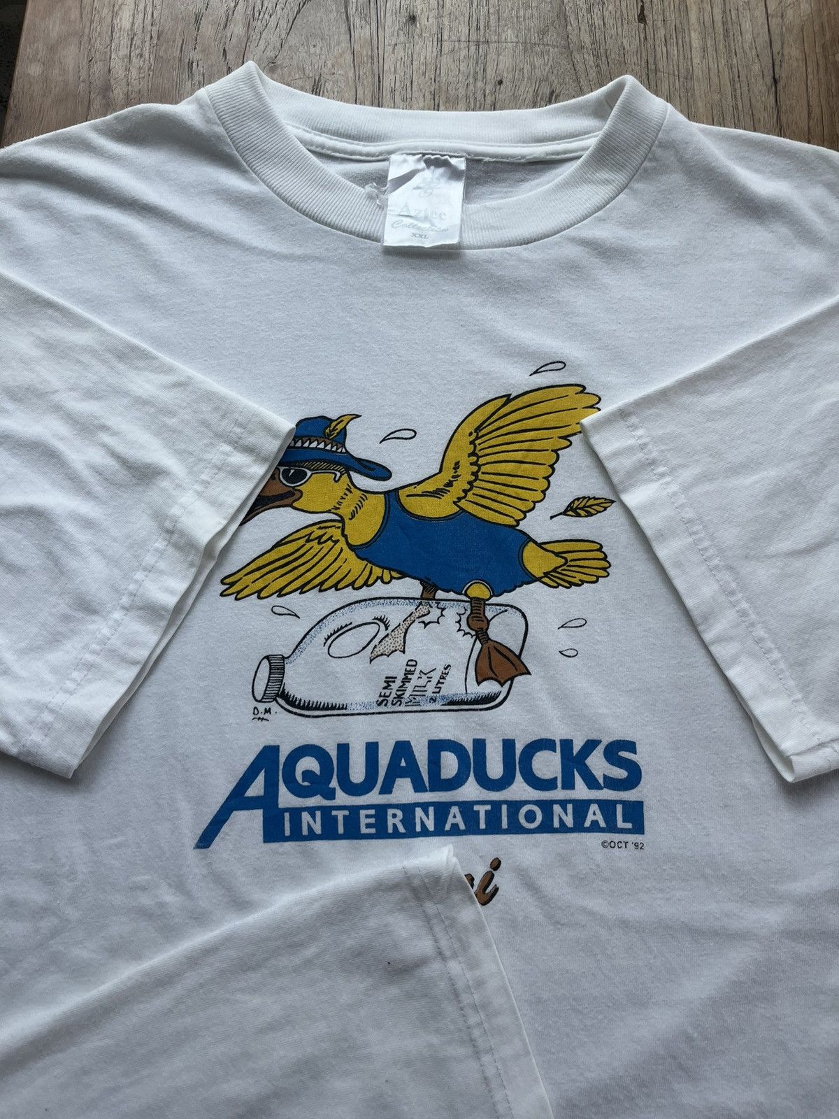 Vintage Vintage AQUADUCKS INTERNATIONAL 1992’s company Tshirt Size US XXL / EU 58 / 5 - 7 Thumbnail