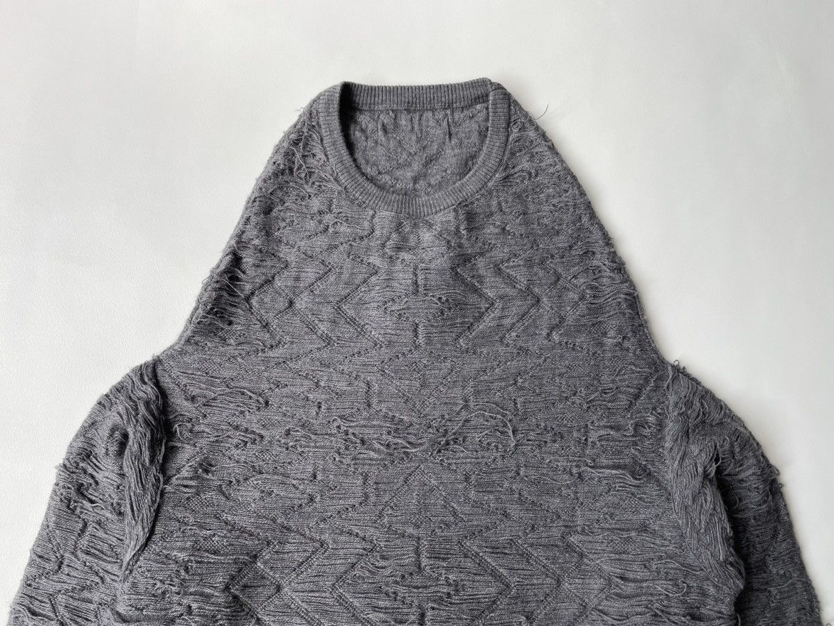 Maison Margiela A/W 10 ‘Destroyed Slouch Neck’ Knit Sweater Size M / US 6-8 / IT 42-44 - 3 Thumbnail