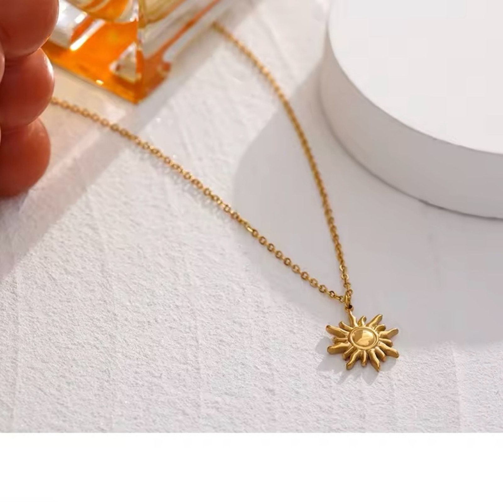 Other COPY - Stainless Steel Golden Casting Sun Pendant Necklace Size ONE SIZE - 1 Thumbnail