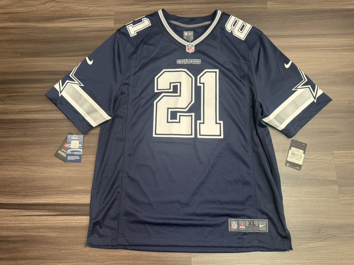 Nike Dallas Cowboys Ezekiel Elliot #21 NFL On Field Home Jersey Size US XL / EU 56 / 4 - 1 Thumbnail