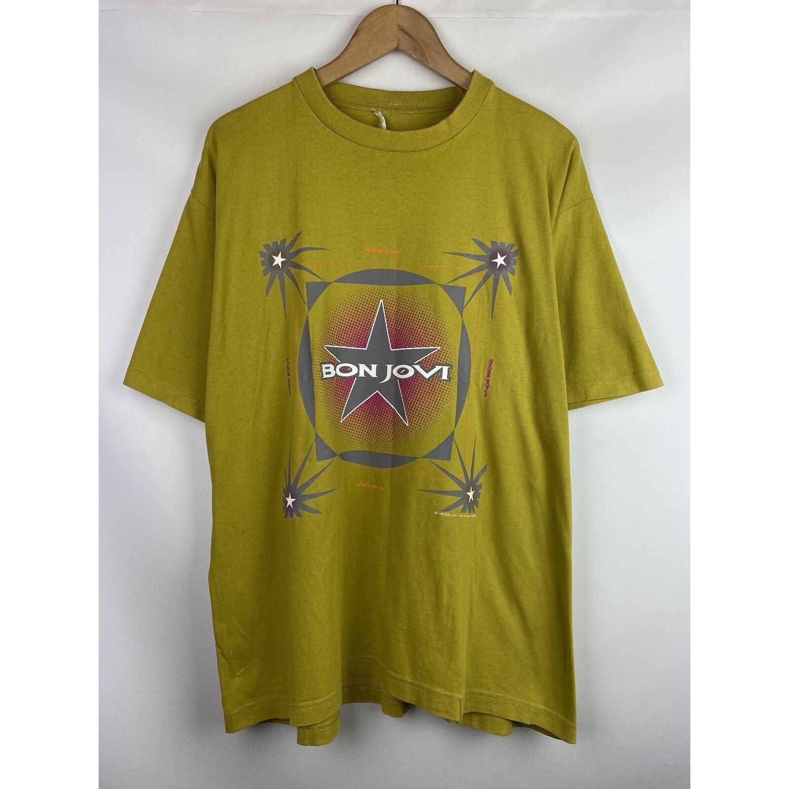 Band Tees Bon Jovi vintage 90s World Tour 1996 band t shirt size ~ xl Size US XL / EU 56 / 4 - 1 Thumbnail