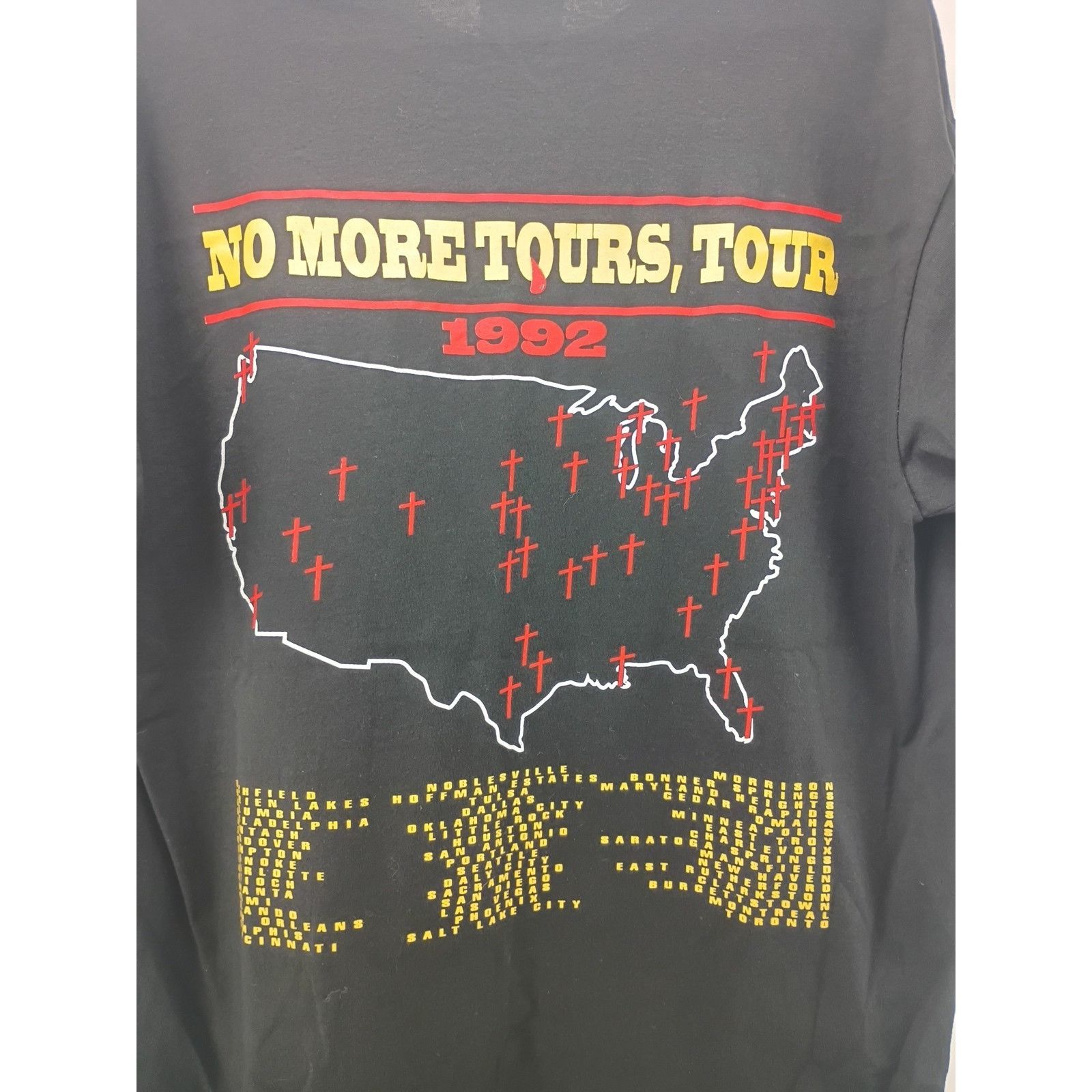 Hanes Vintage Ozzy Osbourne 1992 No More Tours Tour T-Shirt Size L Size US L / EU 52-54 / 3 - 4 Thumbnail
