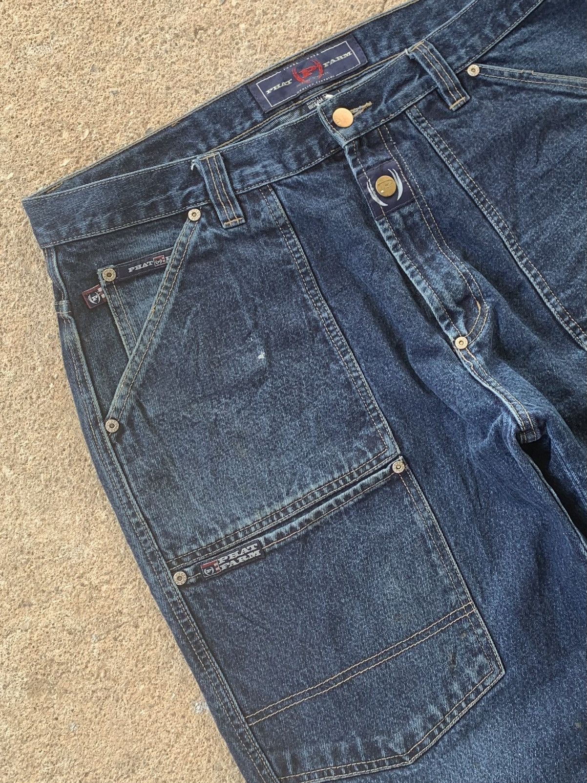 JNCO × Phat Farm Vintage Y2k phat frame carpenter jeans pants Size US 38 / EU 54 - 4 Thumbnail