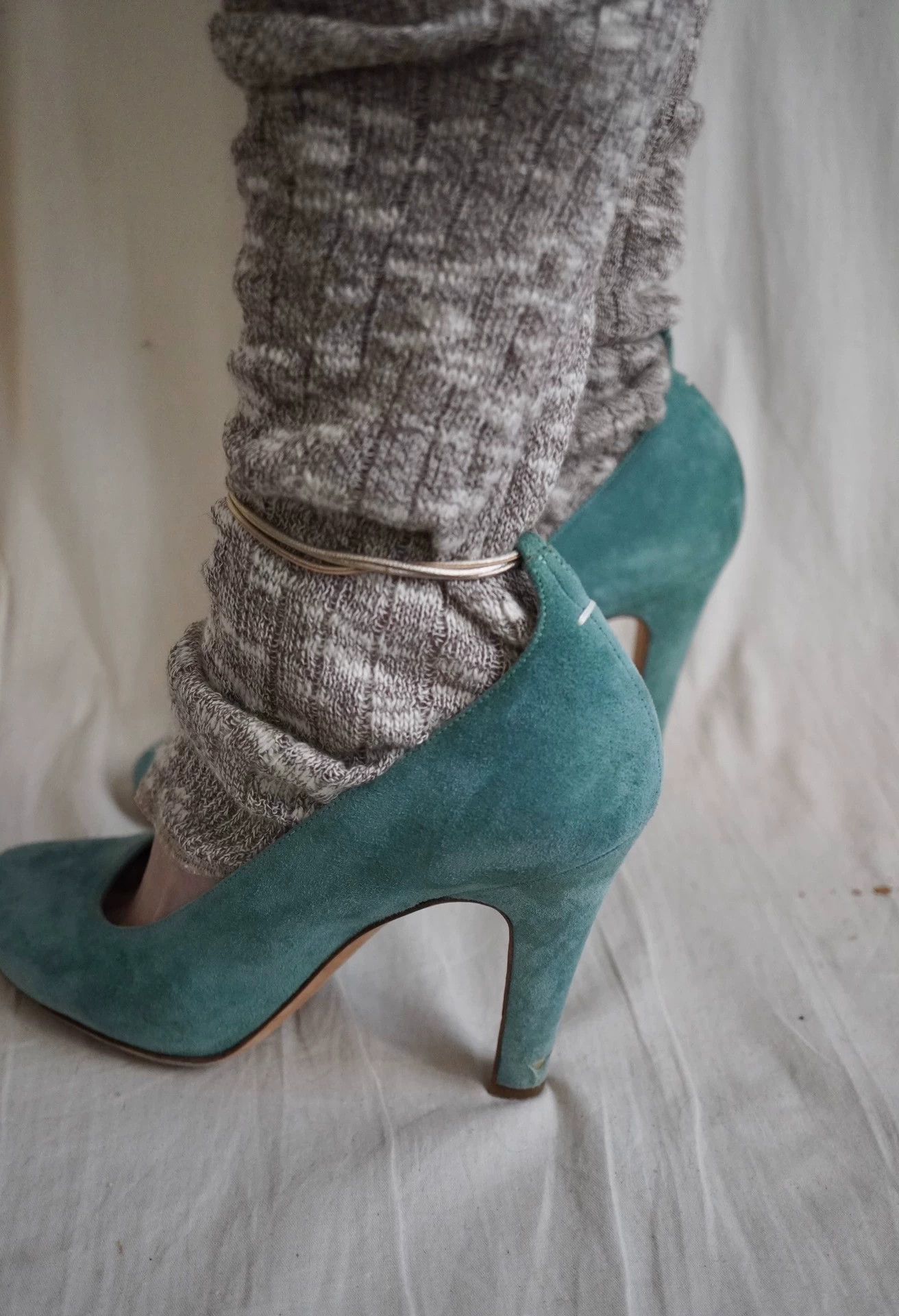 Other MMM 2000s Aqua Suede High Heel 37 Size US 6.5 / IT 36.5 - 8 Thumbnail