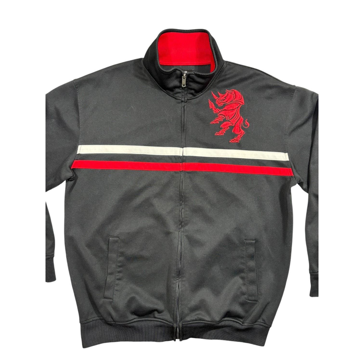Ecko Unltd. ECKO UNLTD. Sweatshirt Size XL Black Stripes Red Embroidered Size US XL / EU 56 / 4 - 3 Thumbnail