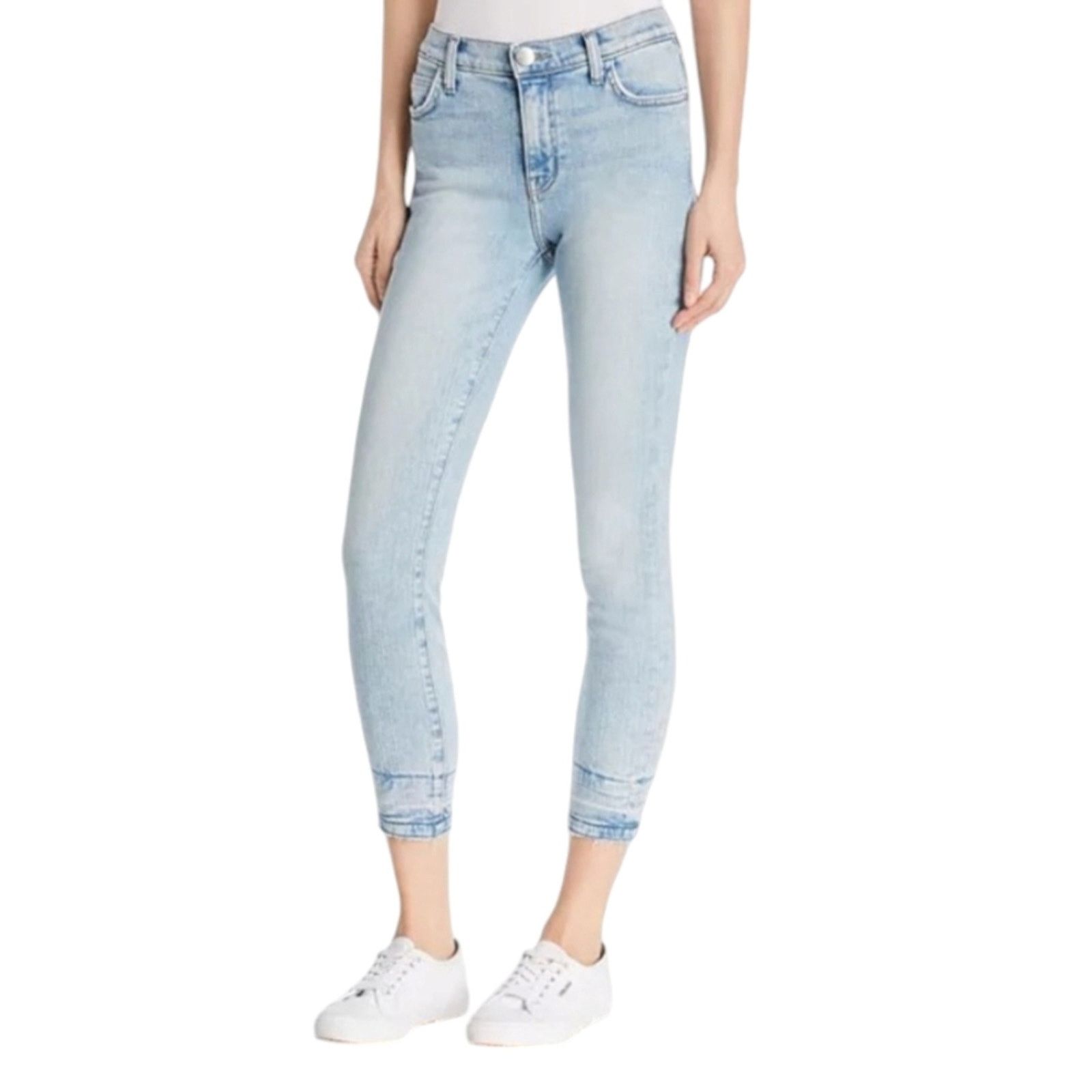 Current/Elliot Current Elliott High Rise Stiletto Ankle Jeans 24 Size 24" / US 00 / IT 34 - 2 Thumbnail