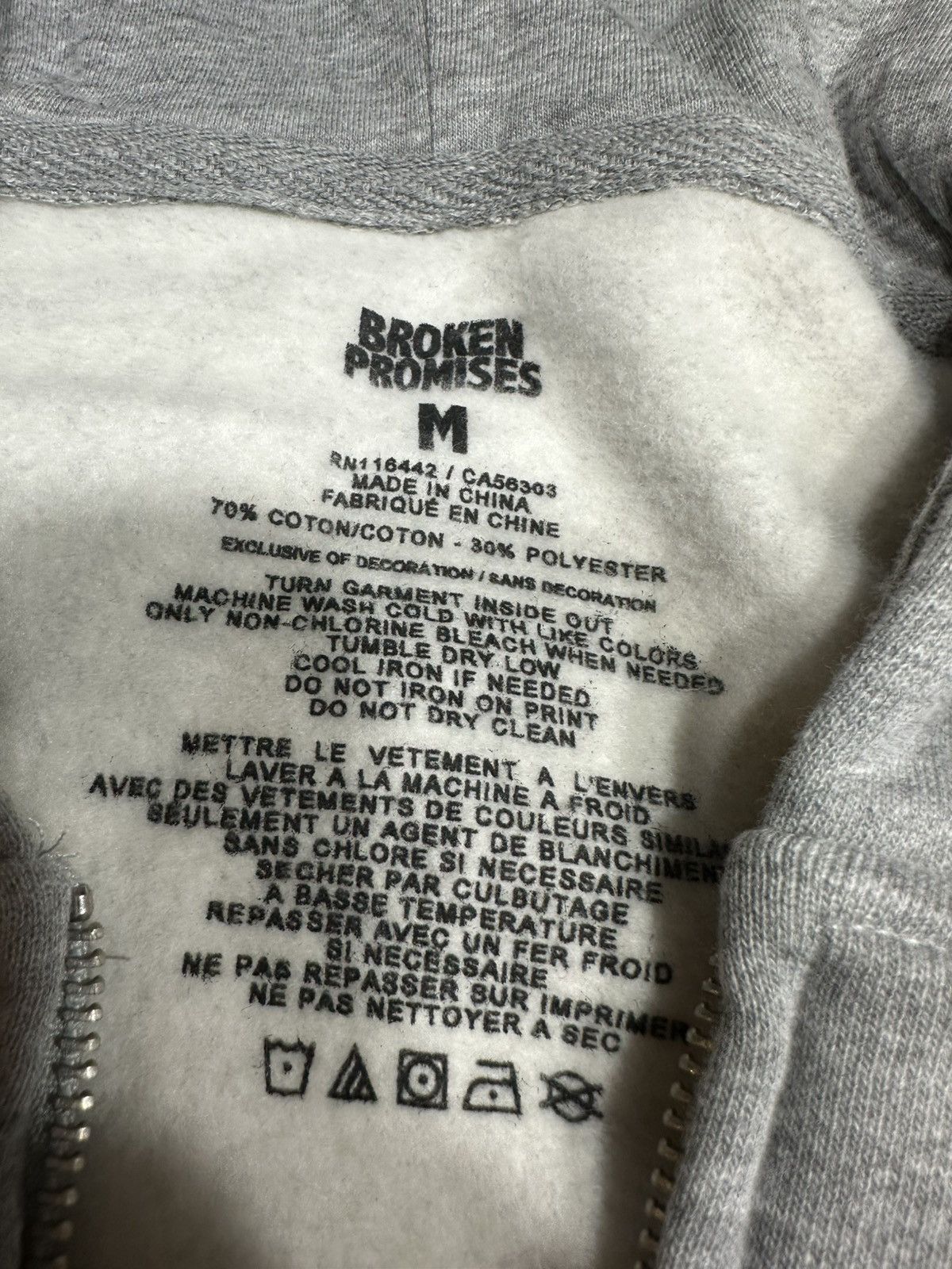 Broken Promises Co. Broken Promises Zip Up/Medium Size US M / EU 48-50 / 2 - 3 Thumbnail