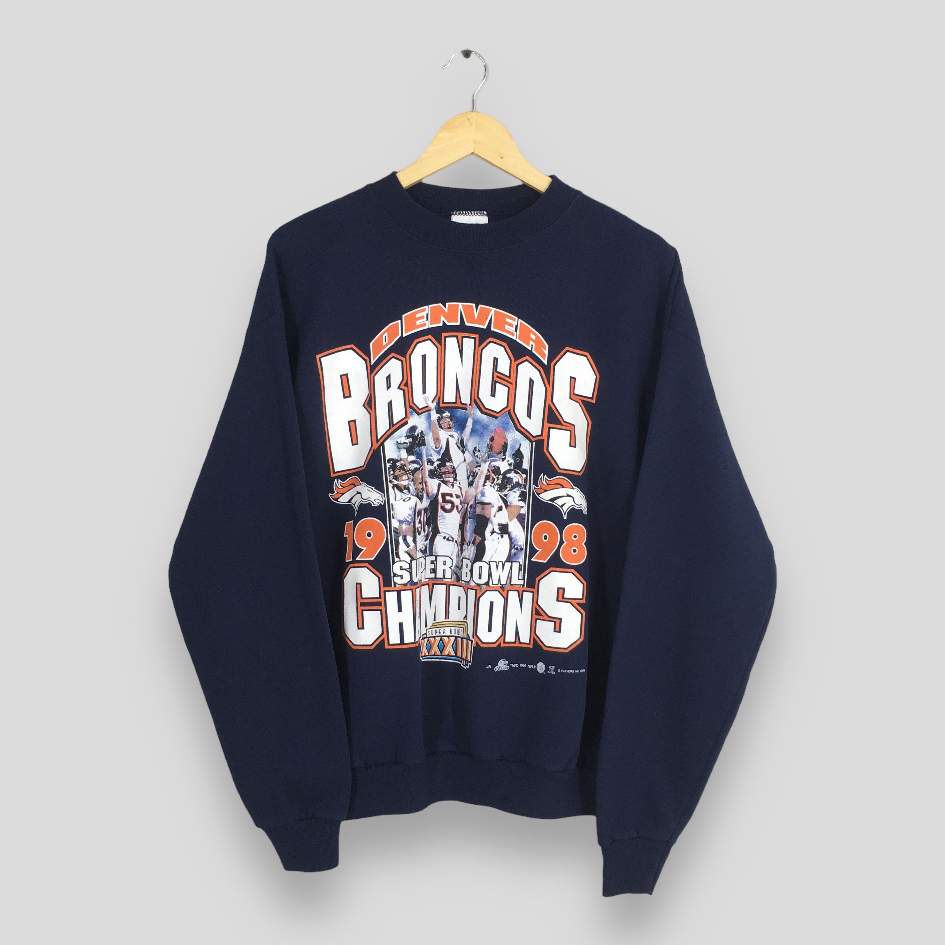 NFL × Tultex × Vintage Denver Broncos Super Bowl XXXIII Champion NFL Sweatshirt Size US L / EU 52-54 / 3 - 1 Thumbnail