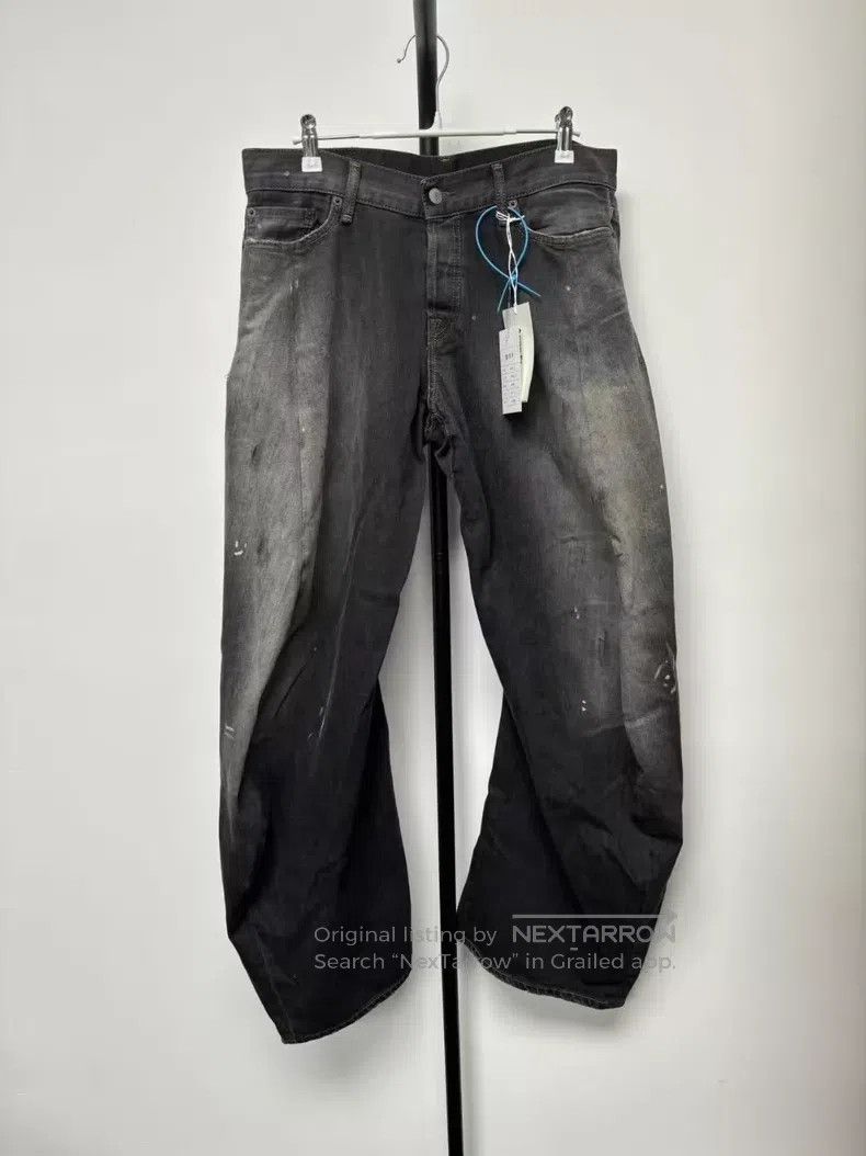 Acne Studios Acne Studios 2006F Splatter Wash Relaxed Low Rise Wide Leg Size US 29 - 1 Thumbnail