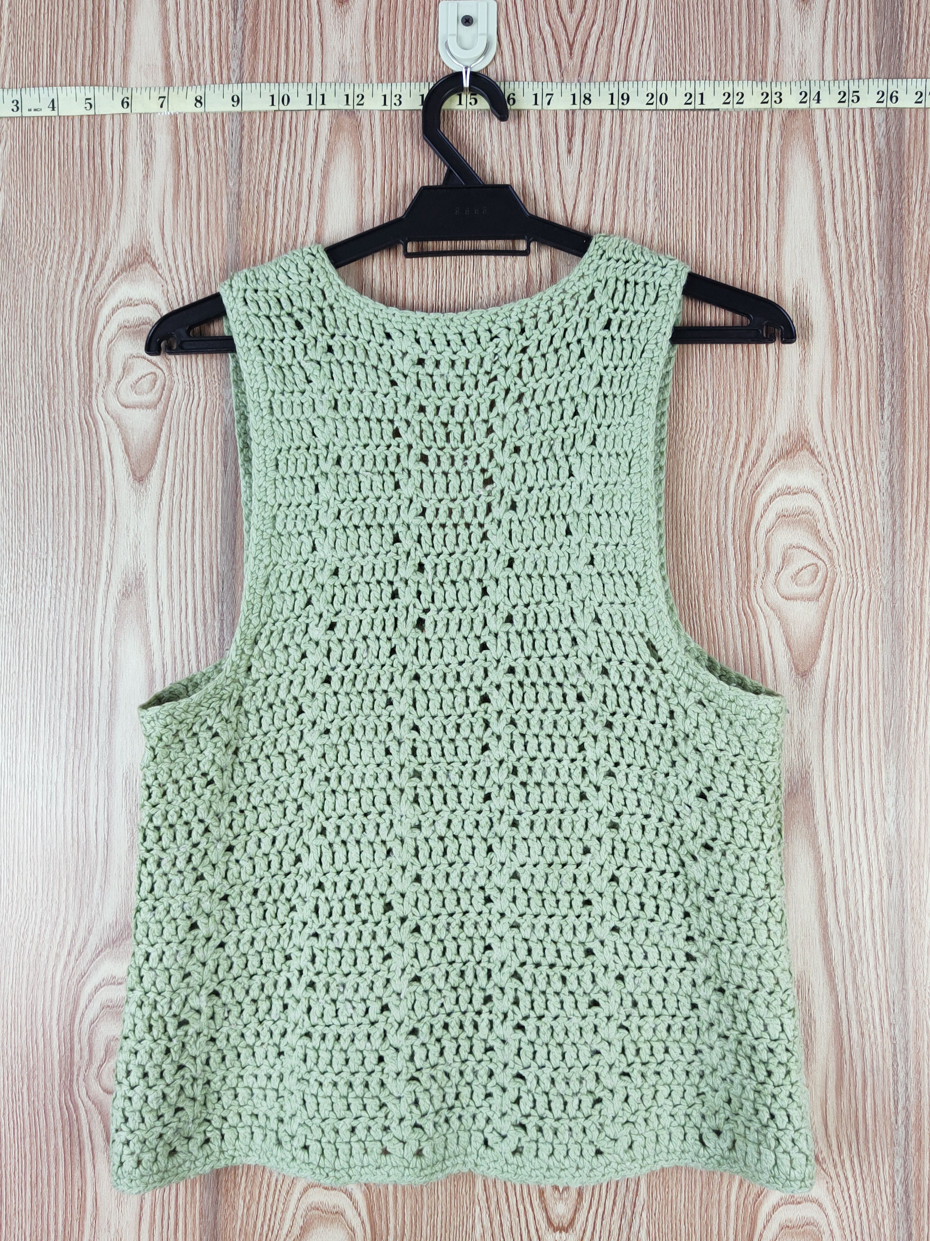 Vintage Vintage & faded- Japanese Brand Green Tank Tops Size S / US 4 / IT 40 - 7 Thumbnail